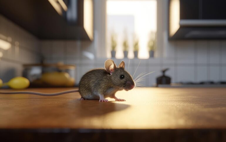 souris dans une maison